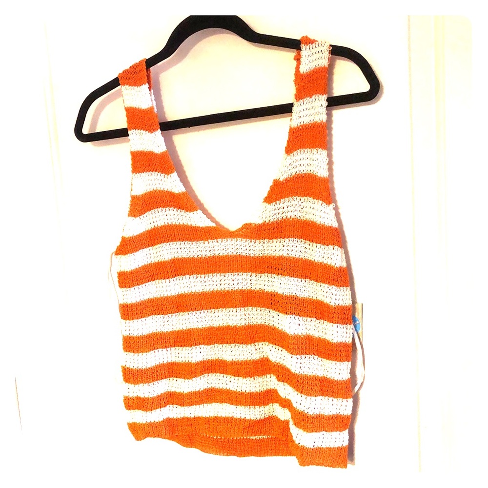 NWT Forever 21 Striped Sweater Tank M